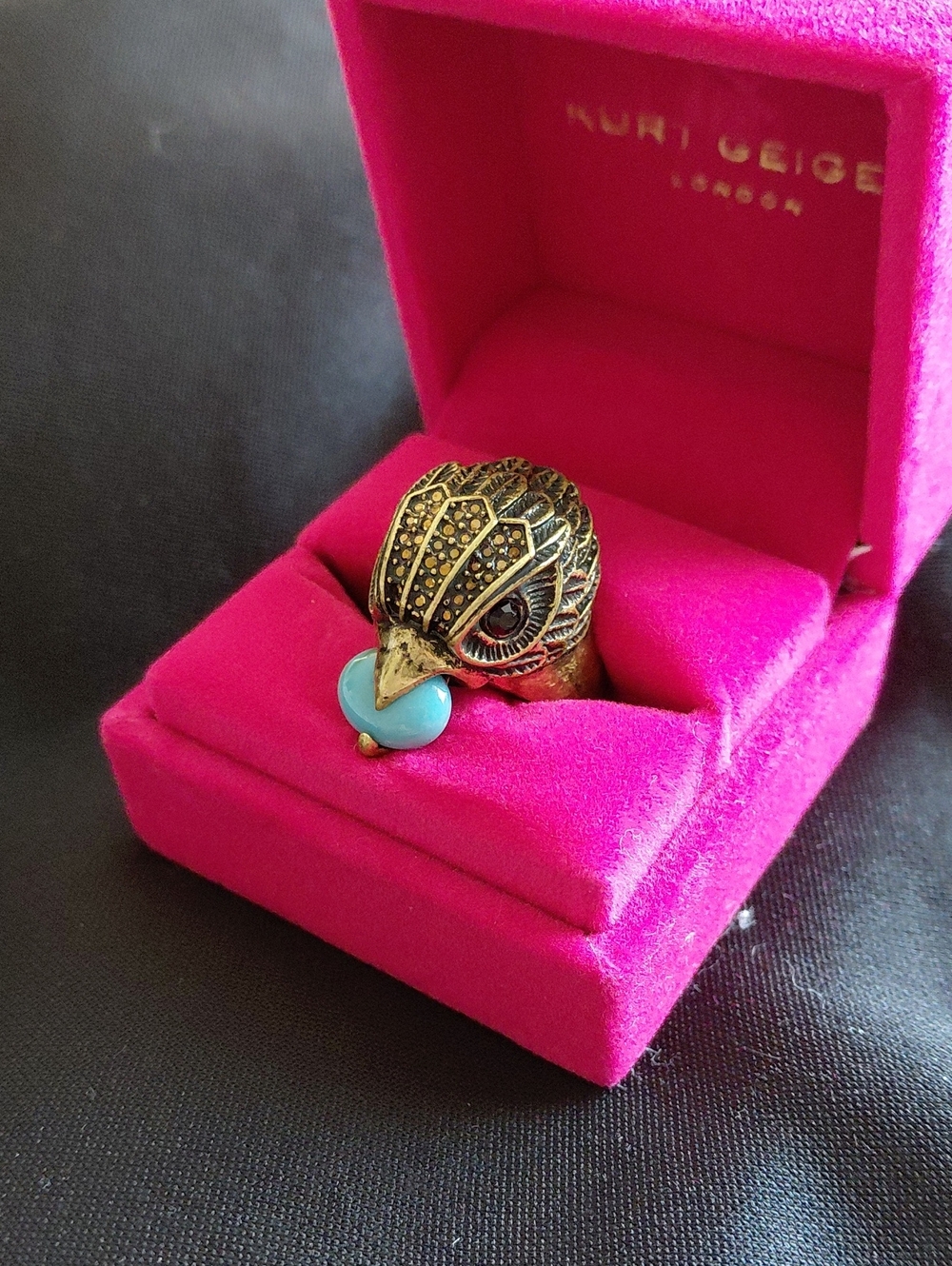 KURT GEIGER LONDON EAGLE RING SIZE 8